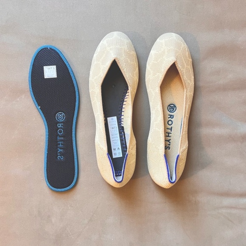 Nib Rothys Flat | Size 7.5 | Sahara Gold - image 4